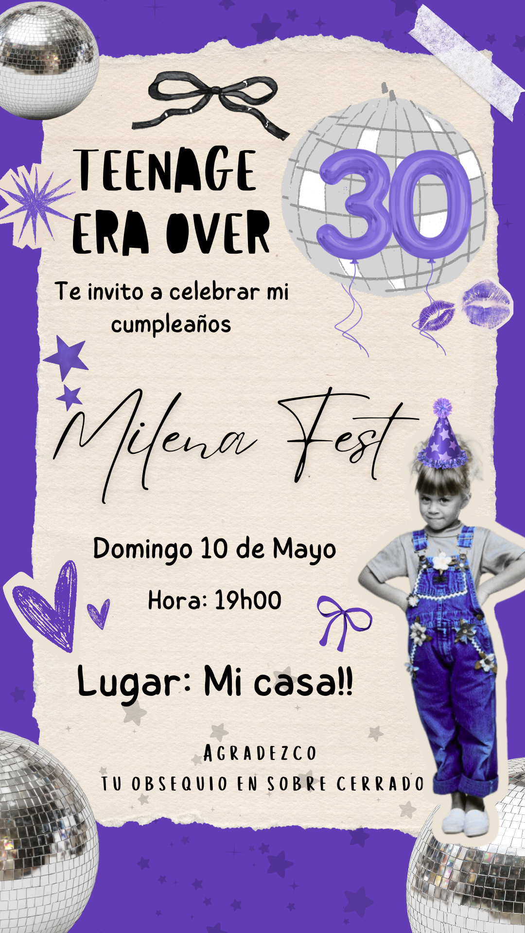 Cumpleaños - Recortes Retro