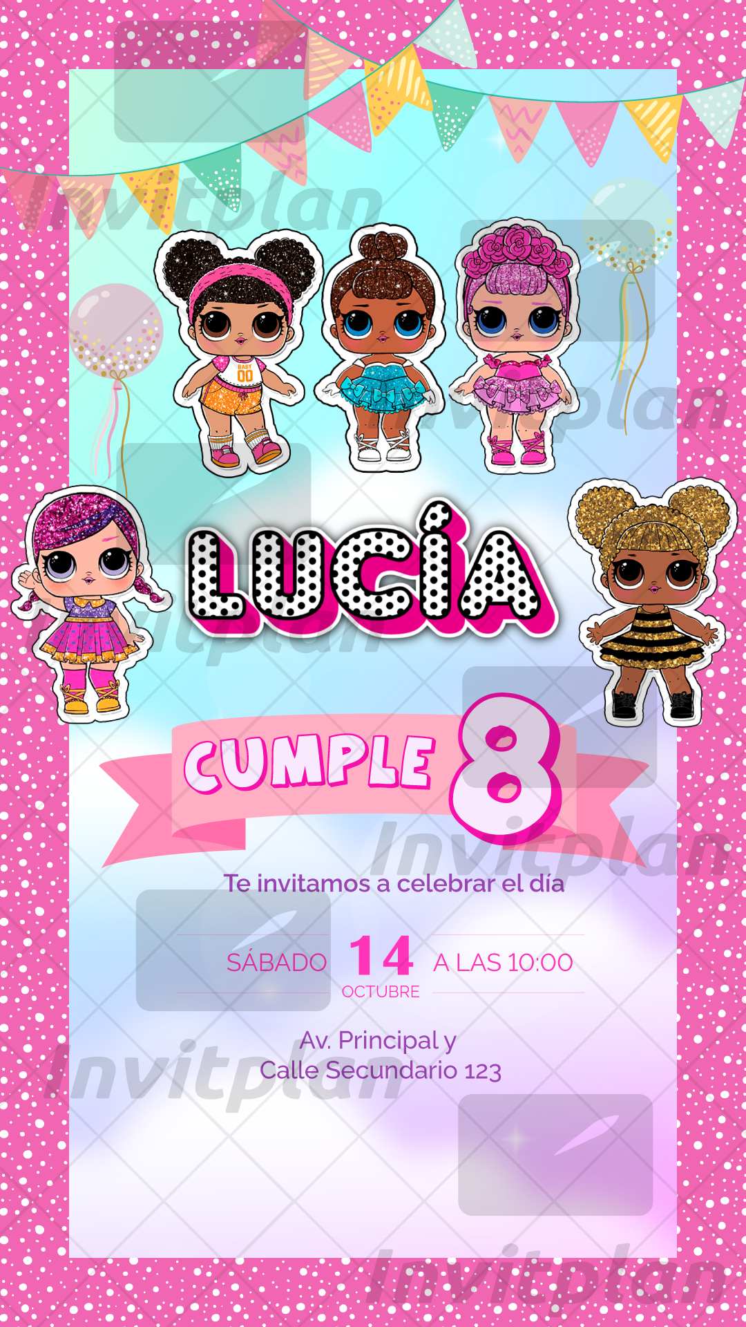 Invitación digital para cumpleaños 3 de Gael Alexis