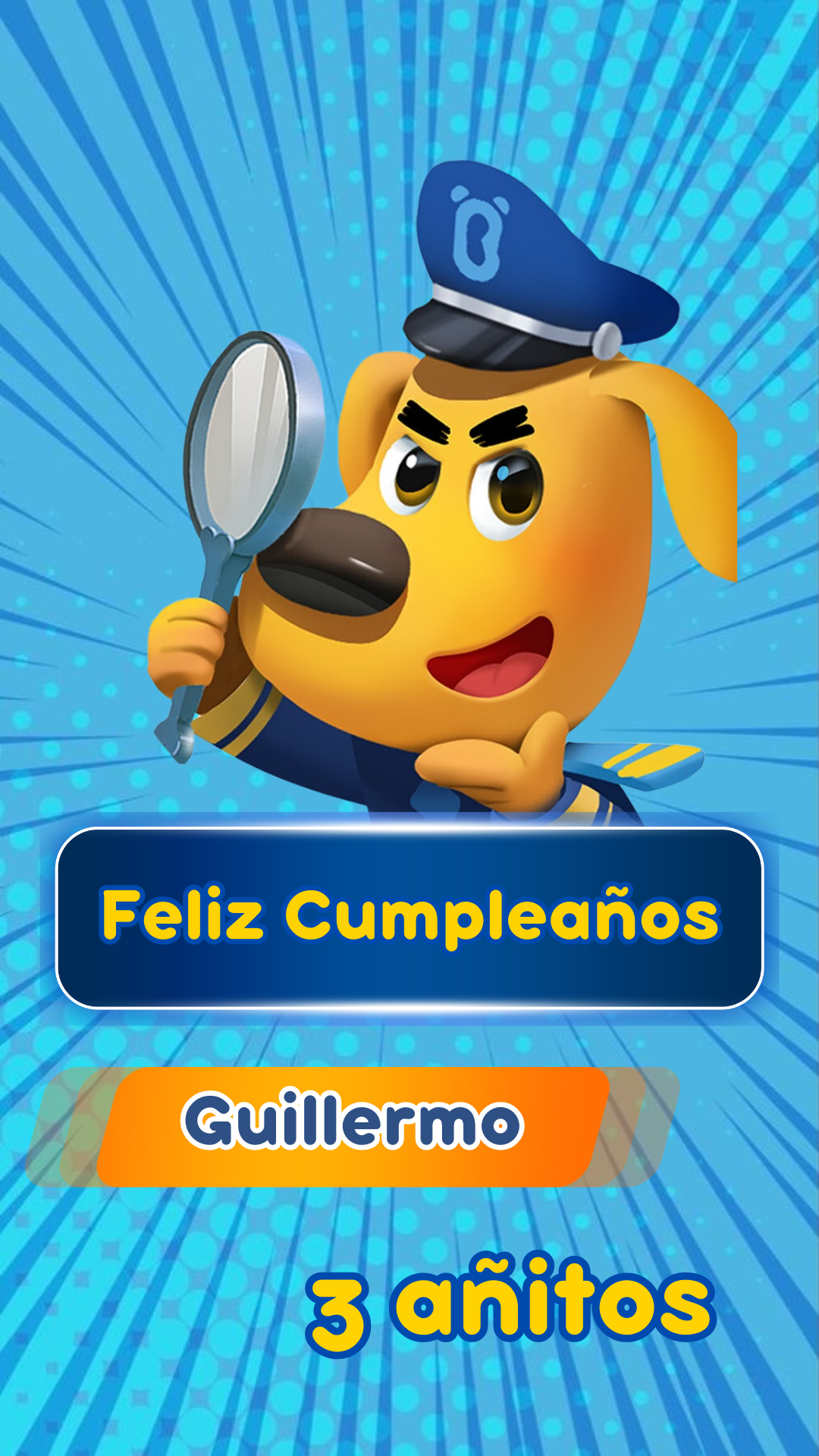 Invitación digital animada para el cumpleaños 5 de Summer